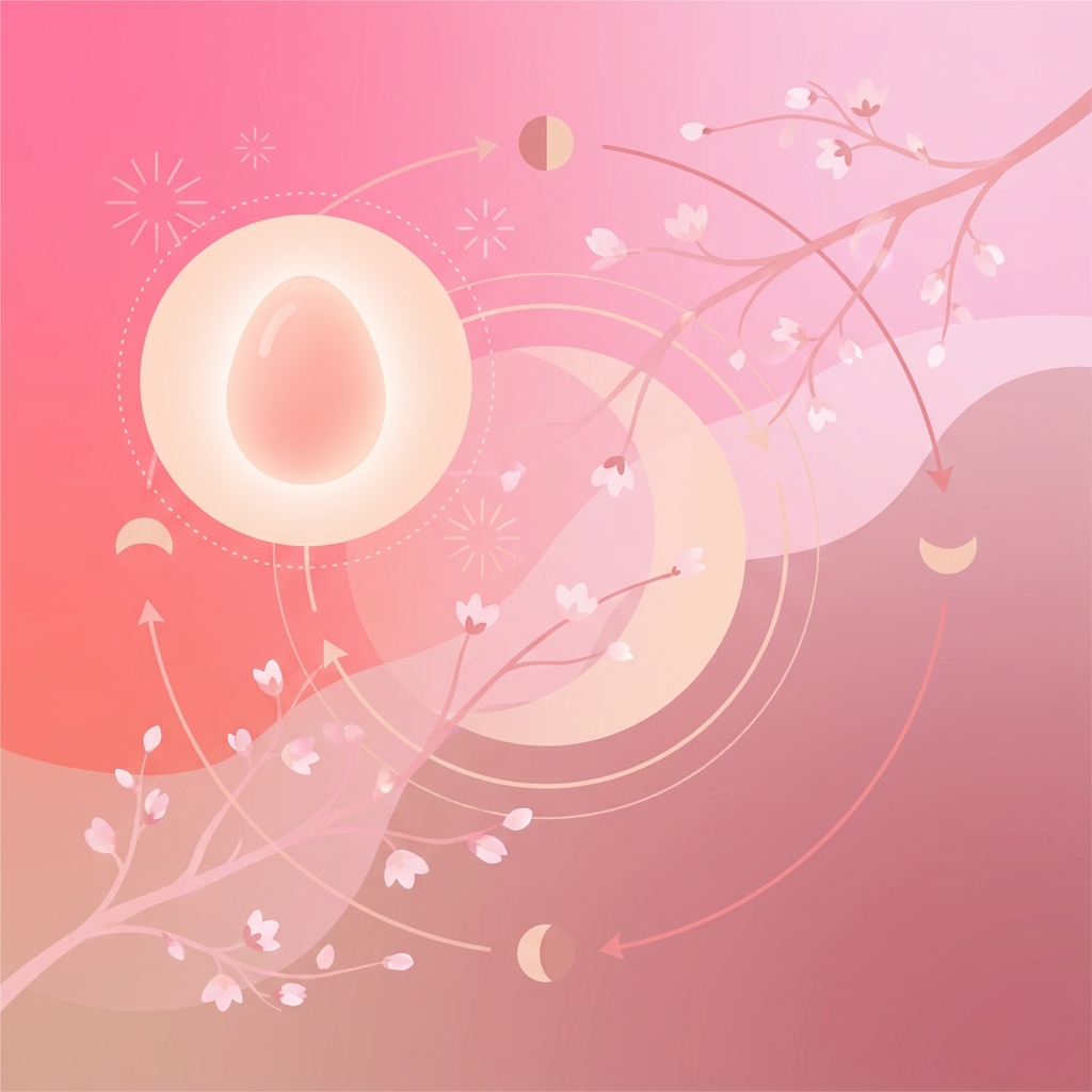 Fertility and conception timing illustration